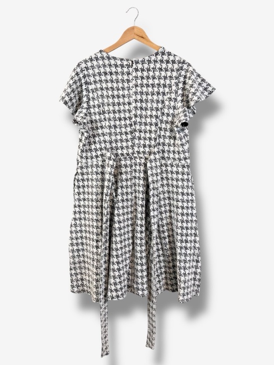 Lane Bryant Lena Midi Fit & Flare Dress Size 18/20P Black White Houndstooth - Picture 12 of 12